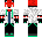 wolf wearing white jacket