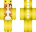 yellow dino orangey hair