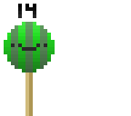 14 lollipops
