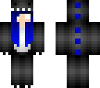 black and blue dino