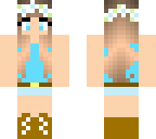 blue flower girl