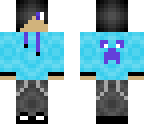 blue hoodie