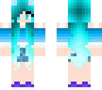 chilling blue girl