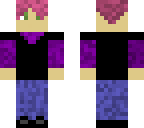 cute pink haired boy