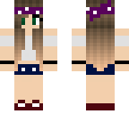 cute purple bandana girl