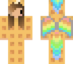 cute waffle rainbow girl