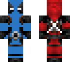 dead pool blue and red