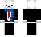 formal polar bear with scarf