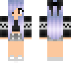girl with purple hair