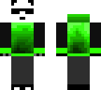 green hipster panda