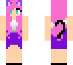 pink and purple cat girl