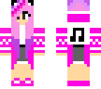 pink sweater music girl