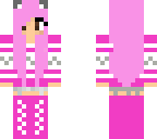 pink winter girl