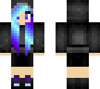 purple and blue hair girl