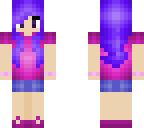 purple hair girl