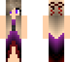 purple hombre dark red dress 