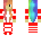 rainbow candy cane girl