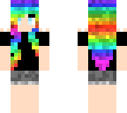 rainbow hair girl