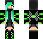 teal-lime ninja girl