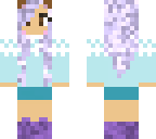 winter cat girl 