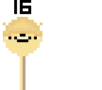 16 lollipops