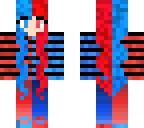 blue and red