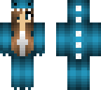 blue dinosaur girl