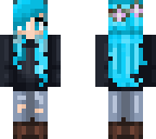 blue girl