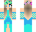 blue-pink cute girl