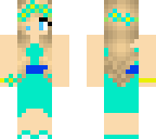 blue prom girl