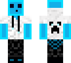 blue slime with headphones