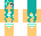 blue swim suit gal