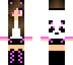 cool pink panda girl