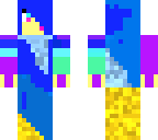 from blue to purple