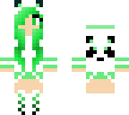 green panda girl remake