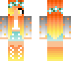 orange cute girl