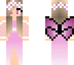 purple and pink butterfly girl