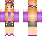 purple flower crown