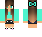 teal with tall bunny shoes