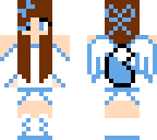 blue gamer angel fox girl