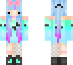blue hair chibi