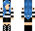 blue haired chibi