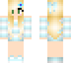 blue minecraft girl