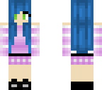 cute girl with blue hair