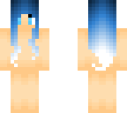 dark to light blue hair