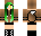 eevee hoodie green hair