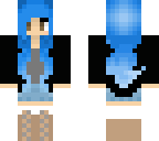 electric blue girl