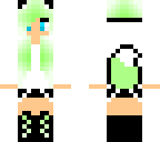 green wolf girl edit