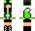 my skin green