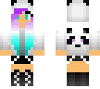 ombre blue purple panda